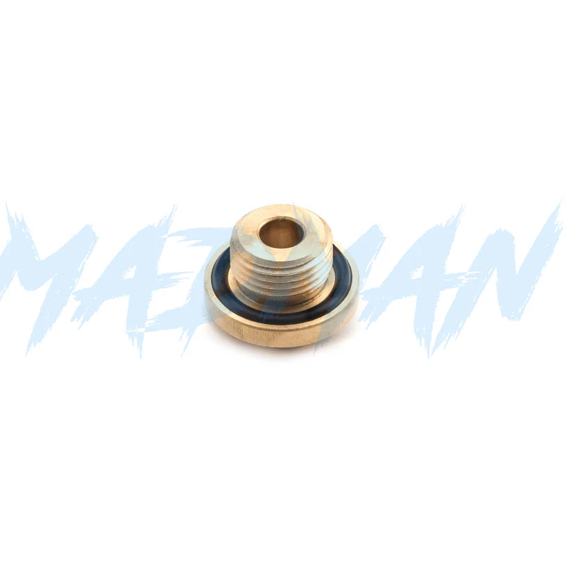 1/2 BSP Brass Plug with 1/8 NPT Female Port